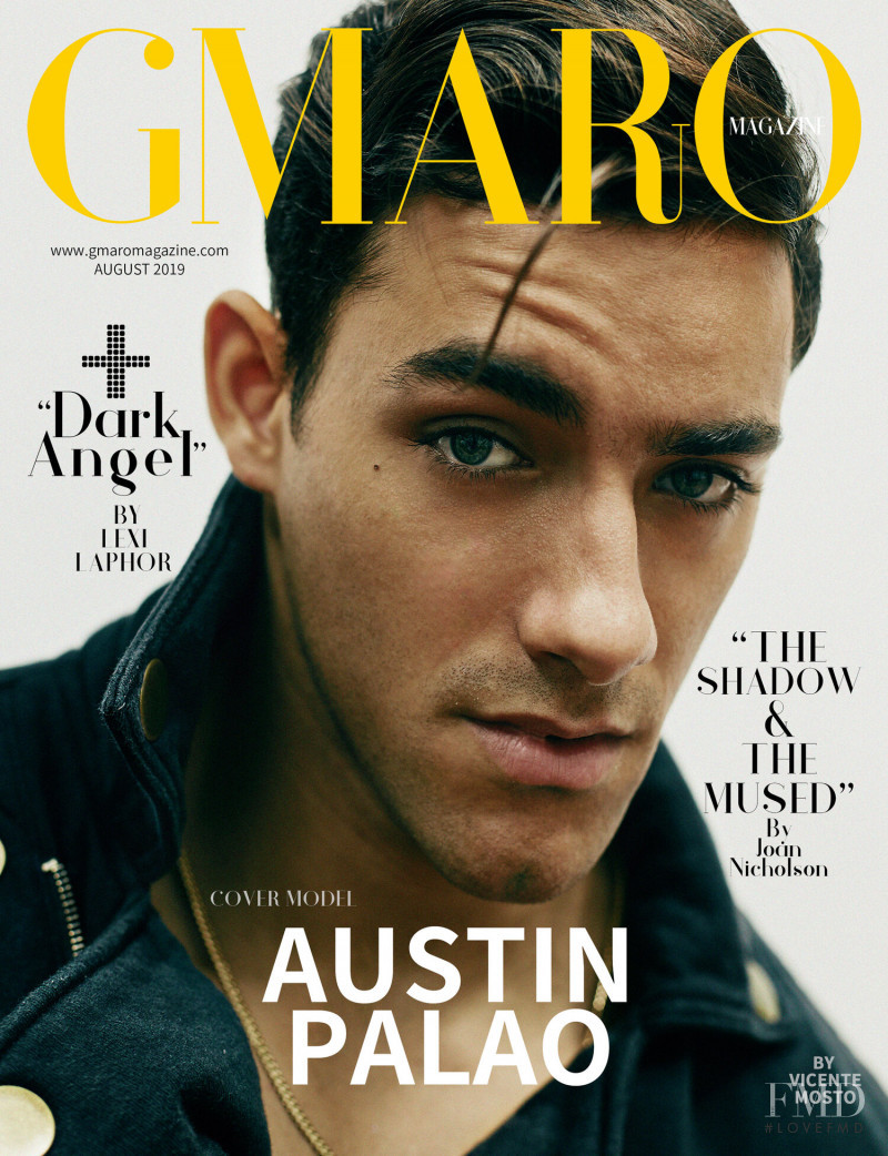 Austin Palao featured on the Gmaro Magazine cover from August 2019