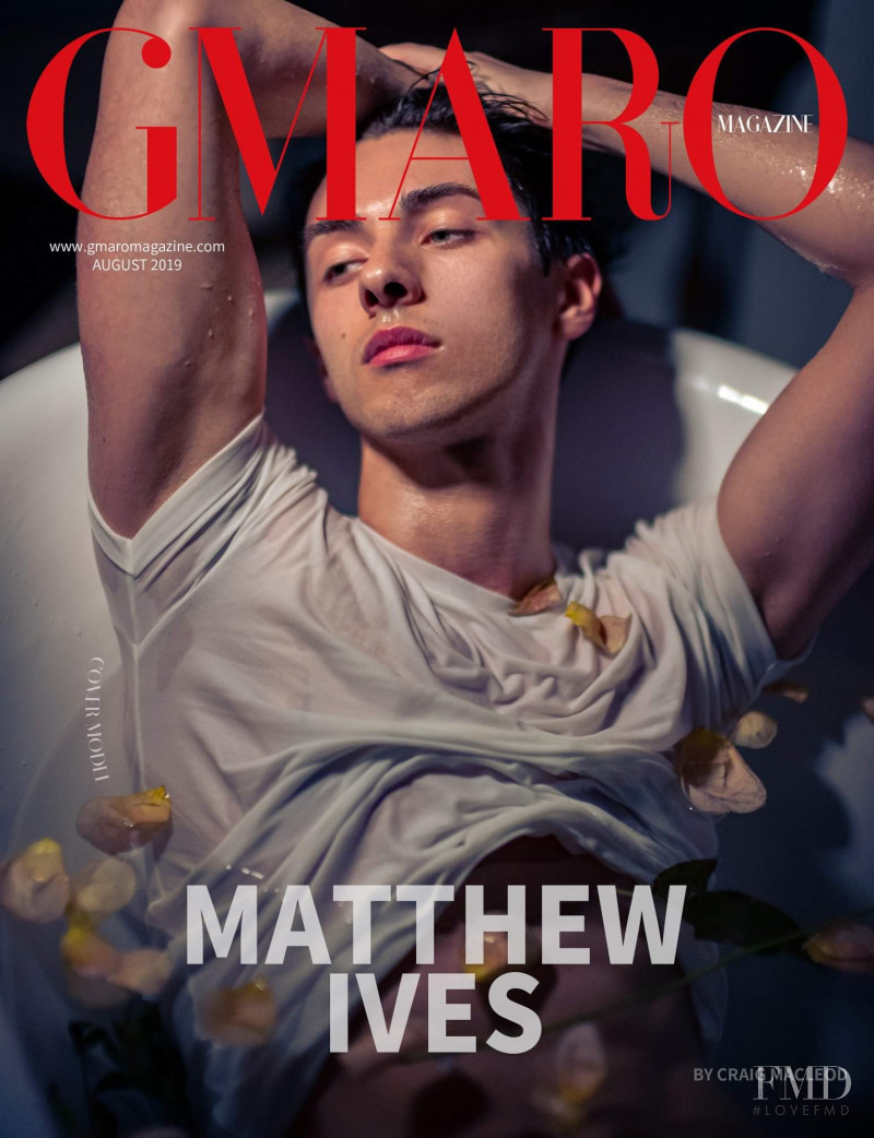 Matthew Ives featured on the Gmaro Magazine cover from August 2019