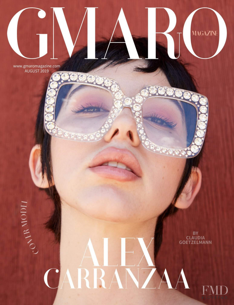 Alex Carranzaa featured on the Gmaro Magazine cover from August 2019