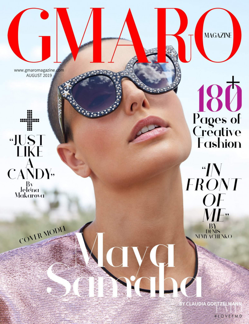 Maya Samaha featured on the Gmaro Magazine cover from August 2019