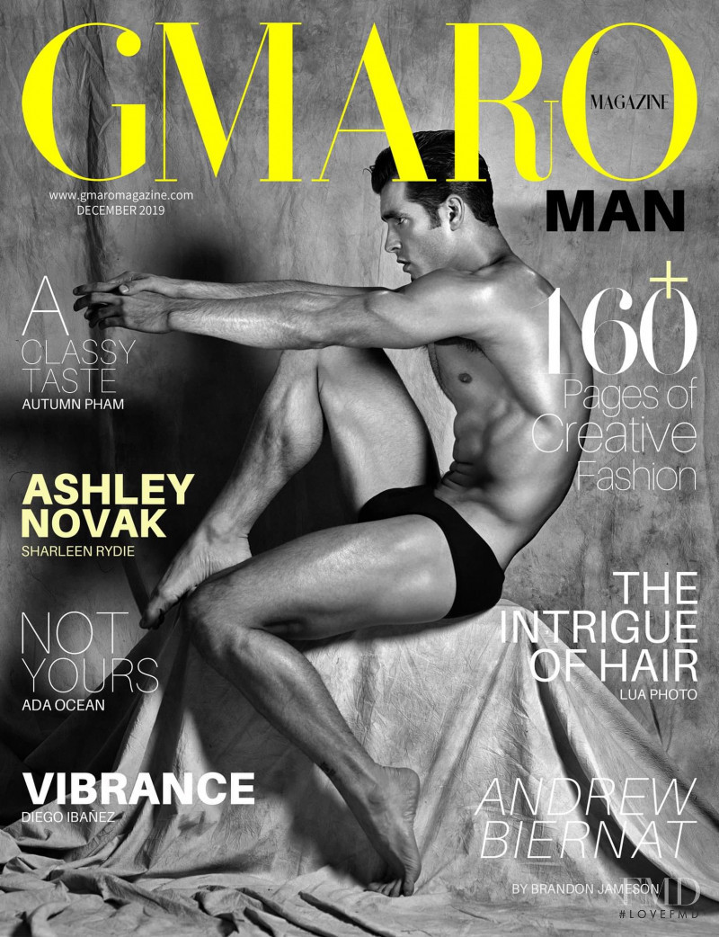 Andrew Biernat featured on the Gmaro Magazine cover from December 2019