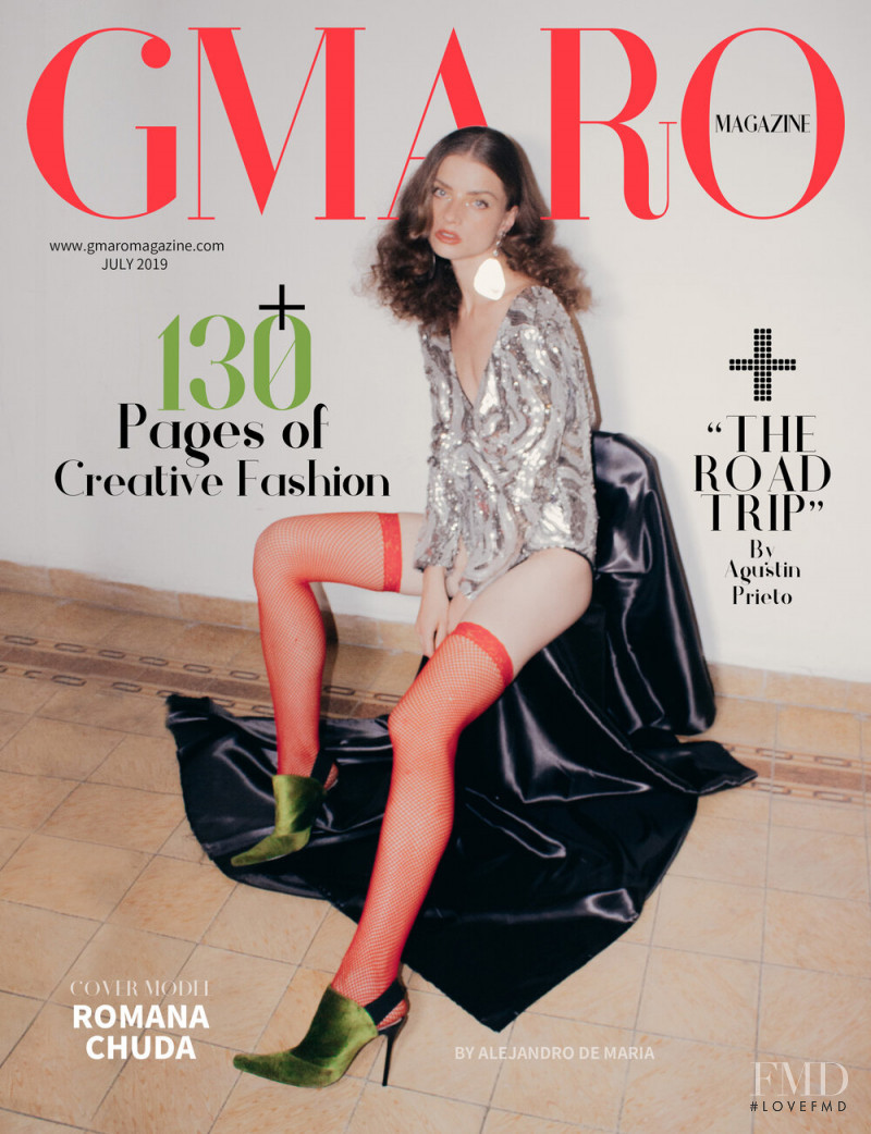 Romana Chuda featured on the Gmaro Magazine cover from July 2019