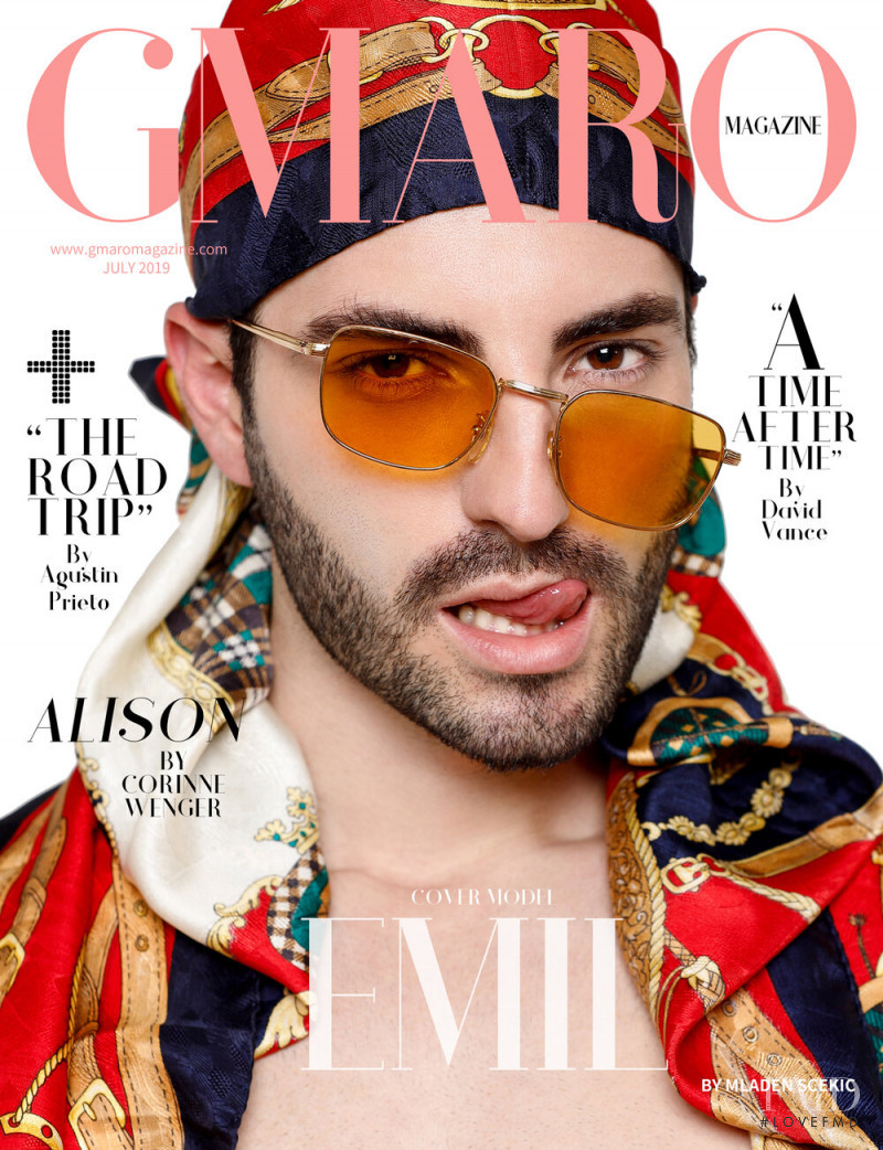 Emil Montenegro featured on the Gmaro Magazine cover from July 2019