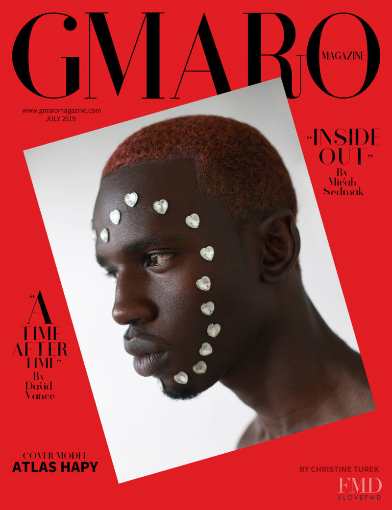 Atlas Hapy featured on the Gmaro Magazine cover from July 2019