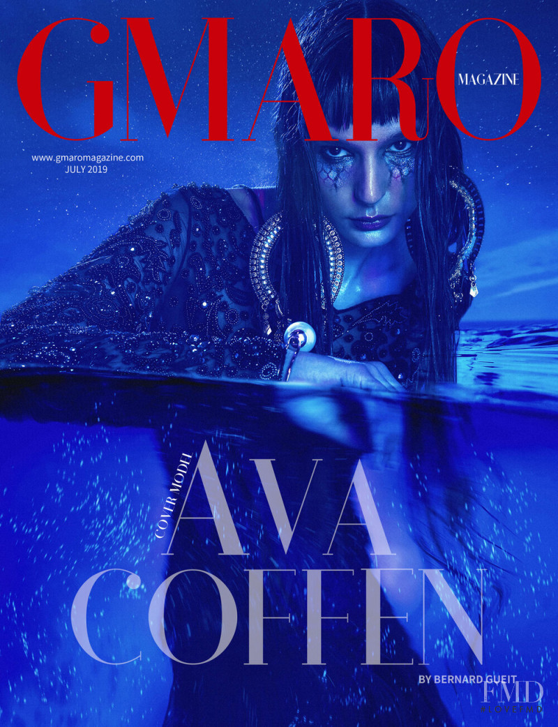 Ava Coffen featured on the Gmaro Magazine cover from July 2019