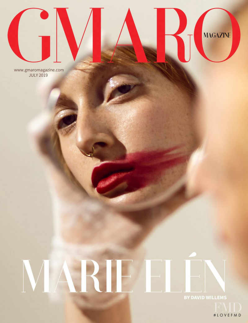 Marie Elen featured on the Gmaro Magazine cover from July 2019