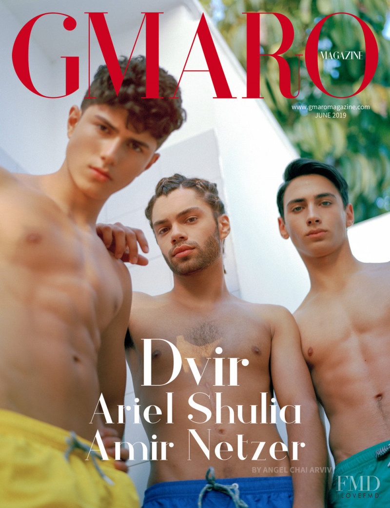 Ariel Shulia, Amir Netzer, Or Dvir featured on the Gmaro Magazine cover from June 2019