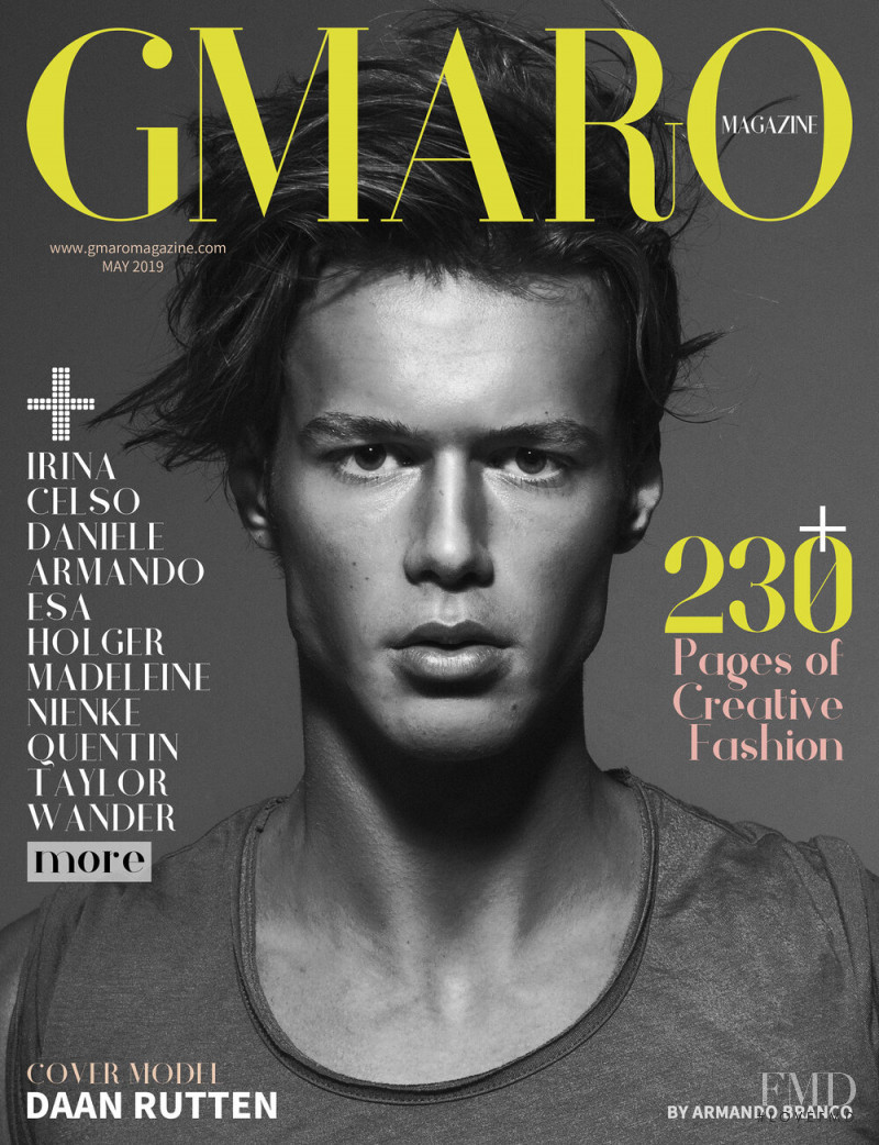 Daan Rutten featured on the Gmaro Magazine cover from May 2019