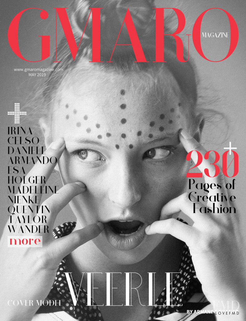 Veerle featured on the Gmaro Magazine cover from May 2019