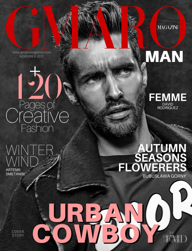 Christopher Lamm featured on the Gmaro Magazine cover from November 2019