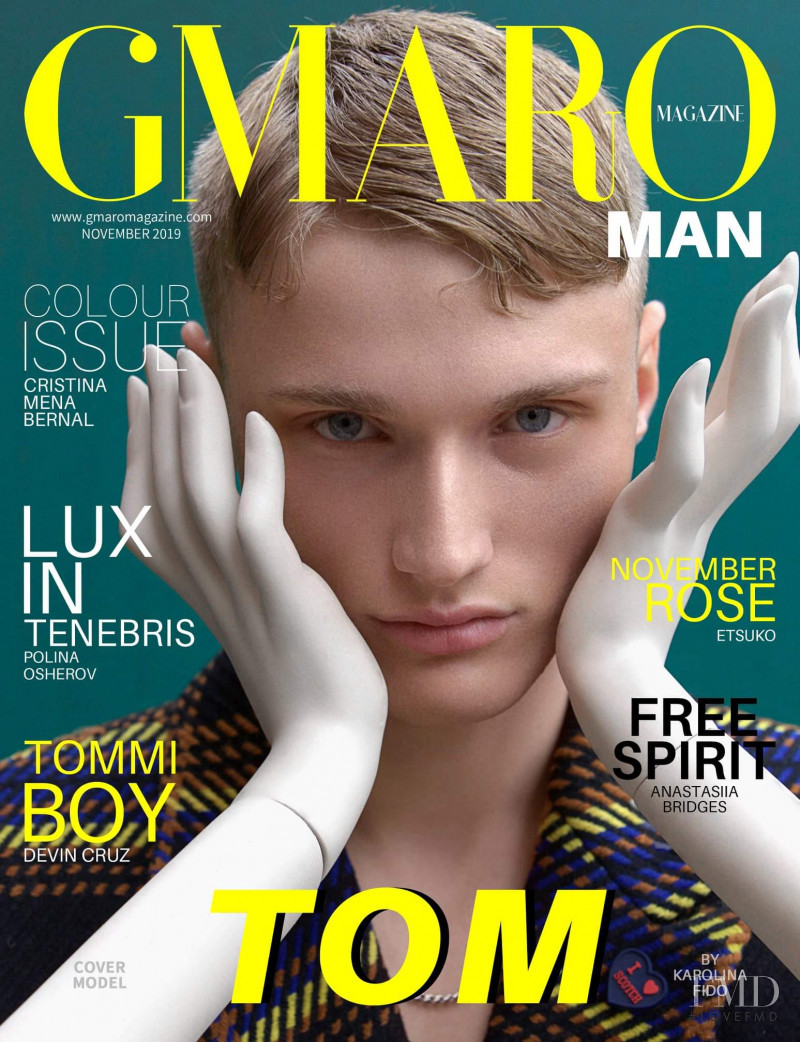 Tom featured on the Gmaro Magazine cover from November 2019