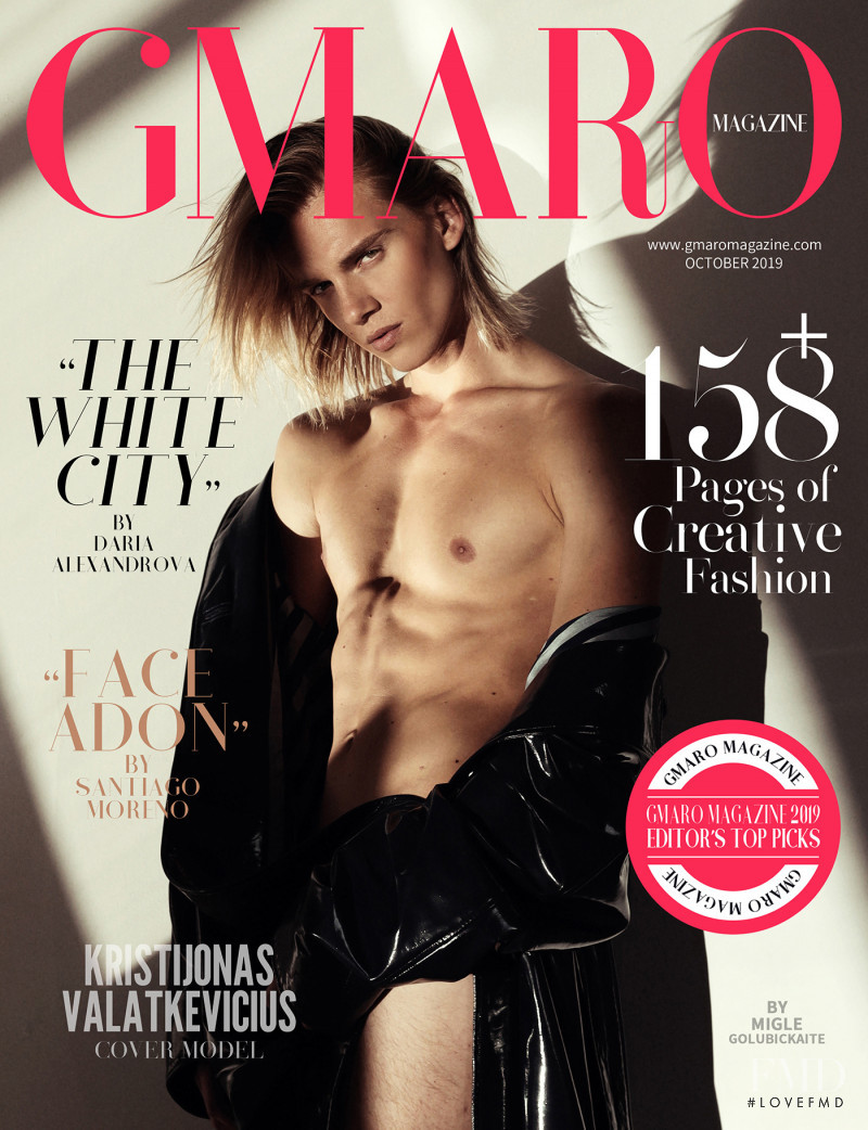 Kristijonas Valatkevicius featured on the Gmaro Magazine cover from October 2019