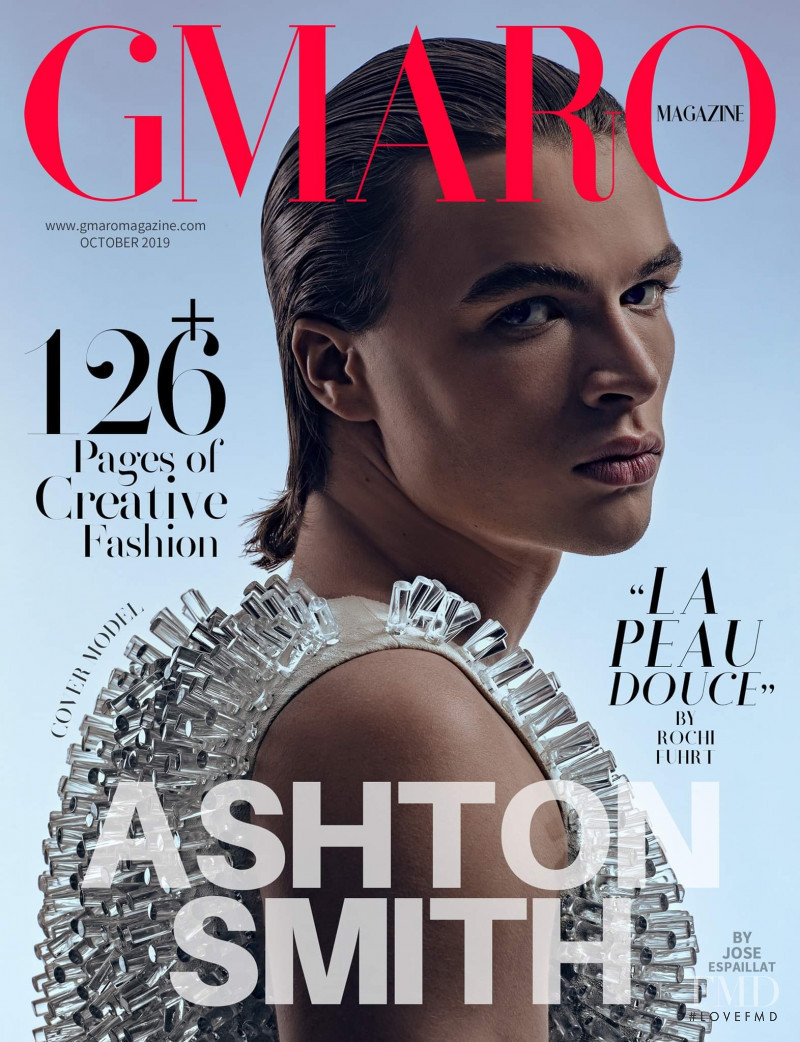 Ashton Smith featured on the Gmaro Magazine cover from October 2019
