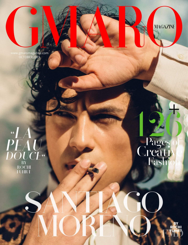 Santiago Moreno featured on the Gmaro Magazine cover from October 2019
