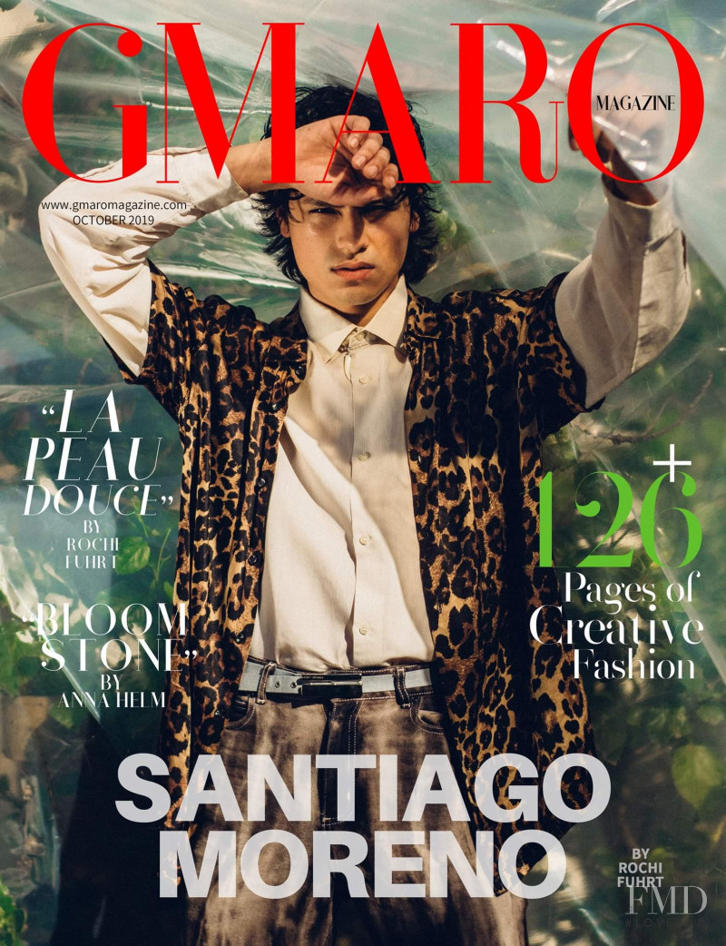 Santiago Moreno featured on the Gmaro Magazine cover from October 2019
