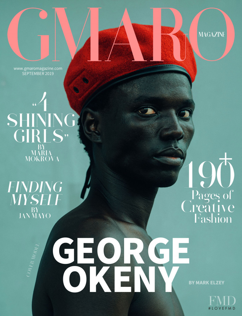 George Okeny featured on the Gmaro Magazine cover from September 2019