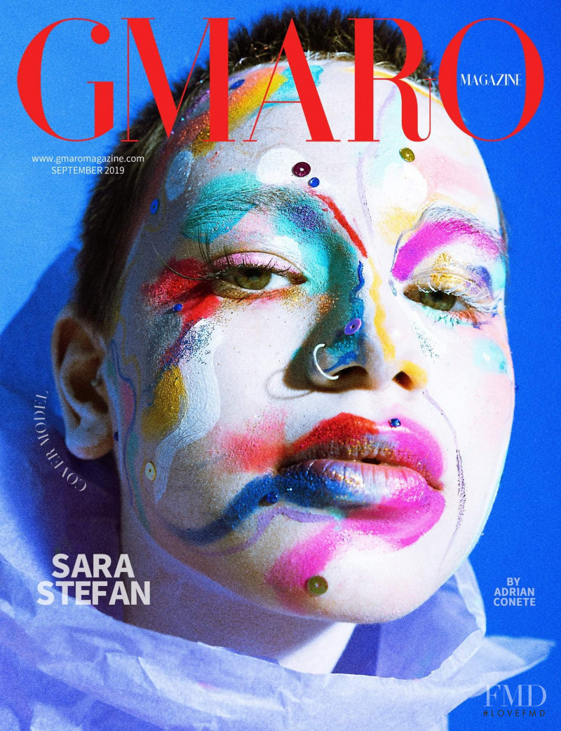 Sara Stefan featured on the Gmaro Magazine cover from September 2019