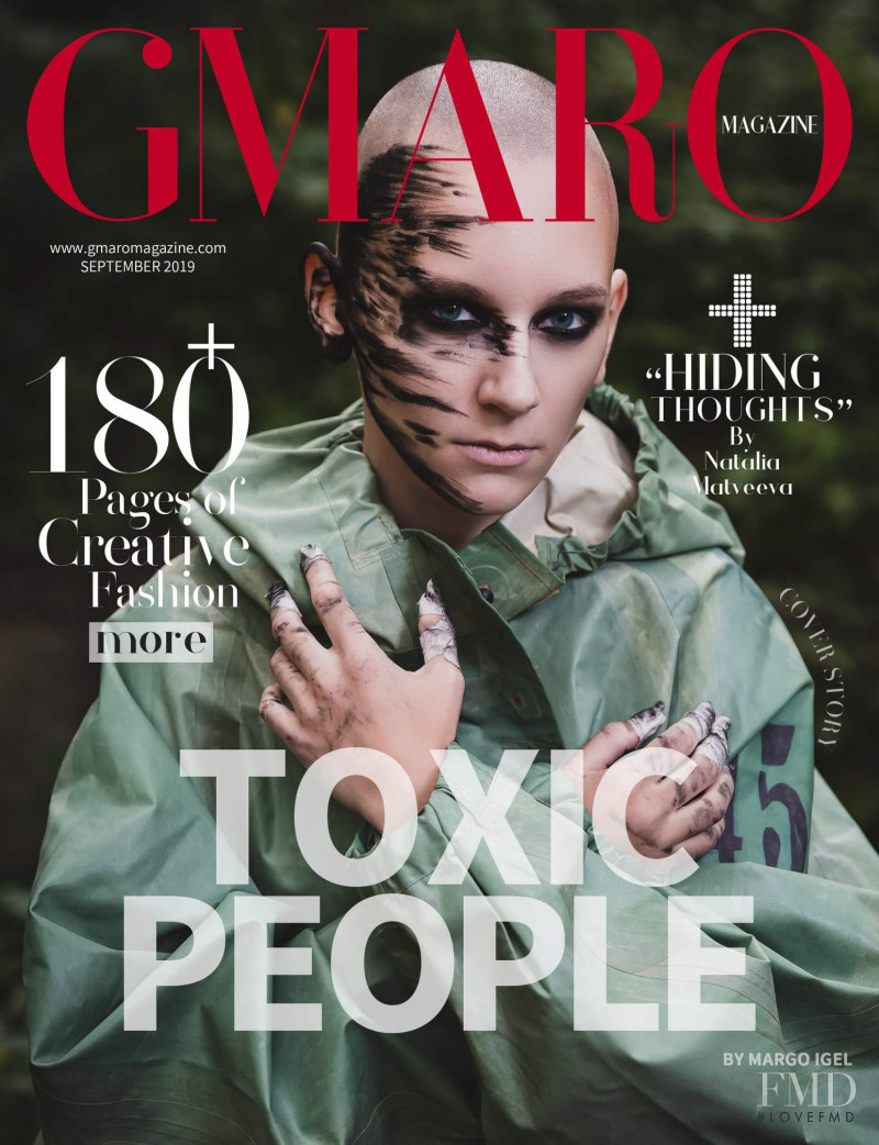Alexandra Rubtsova featured on the Gmaro Magazine cover from September 2019