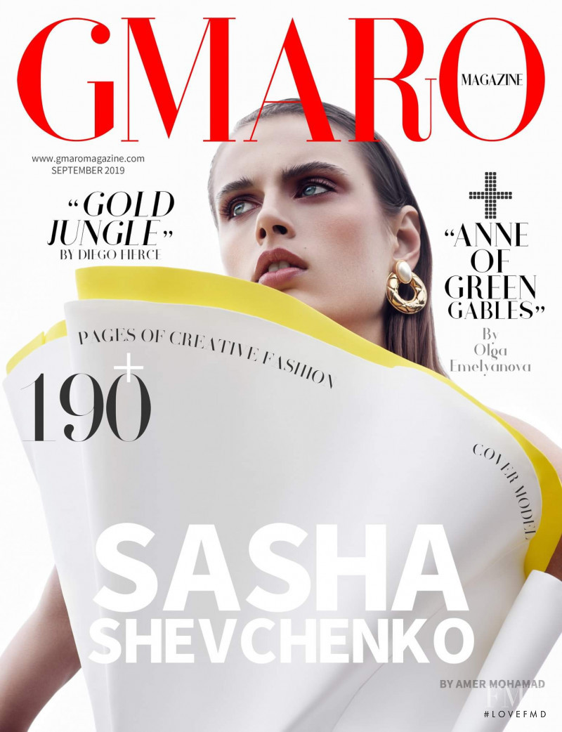 Sasha Shevchenko featured on the Gmaro Magazine cover from September 2019