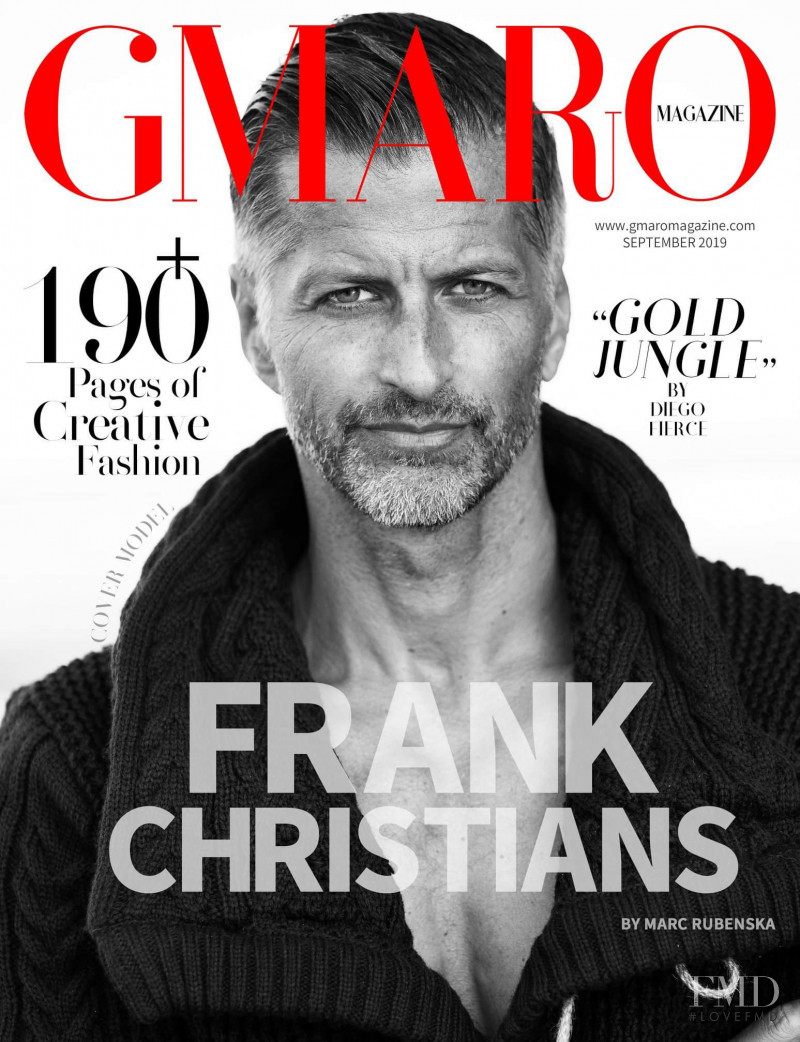 Frank Christians featured on the Gmaro Magazine cover from September 2019