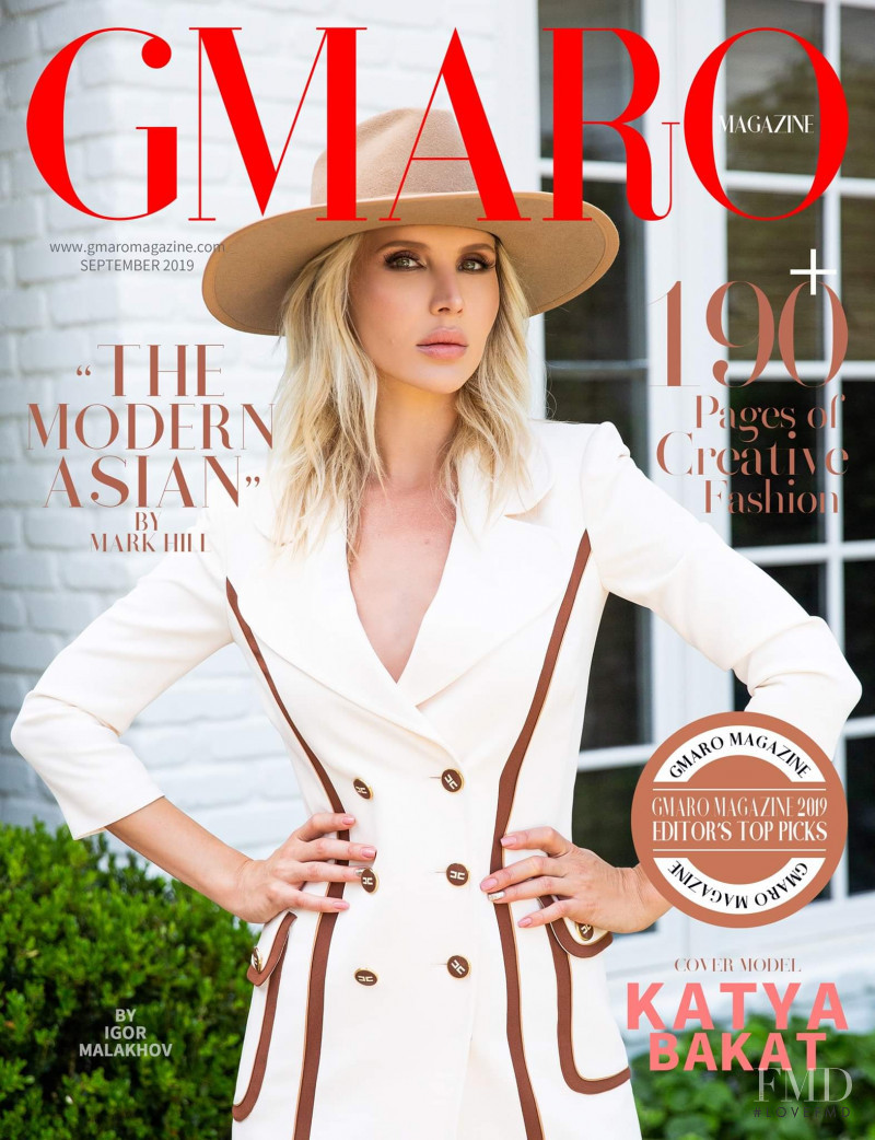 Katya Bakat featured on the Gmaro Magazine cover from September 2019