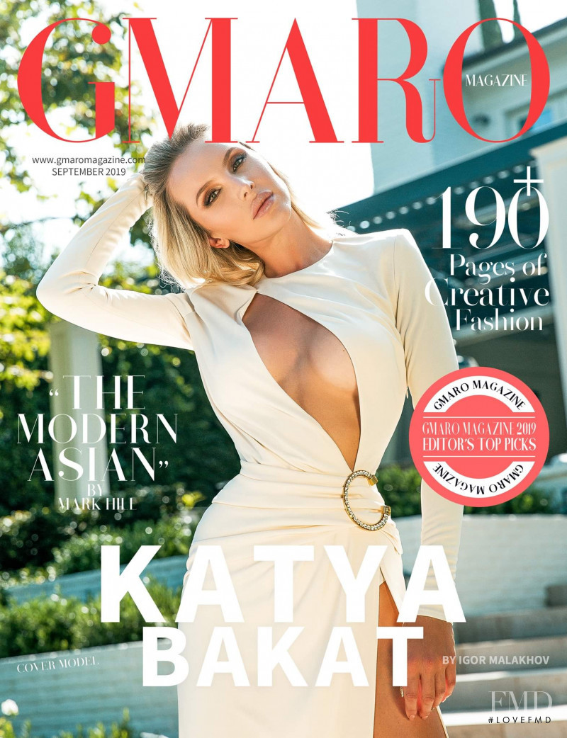 Katya Bakat featured on the Gmaro Magazine cover from September 2019