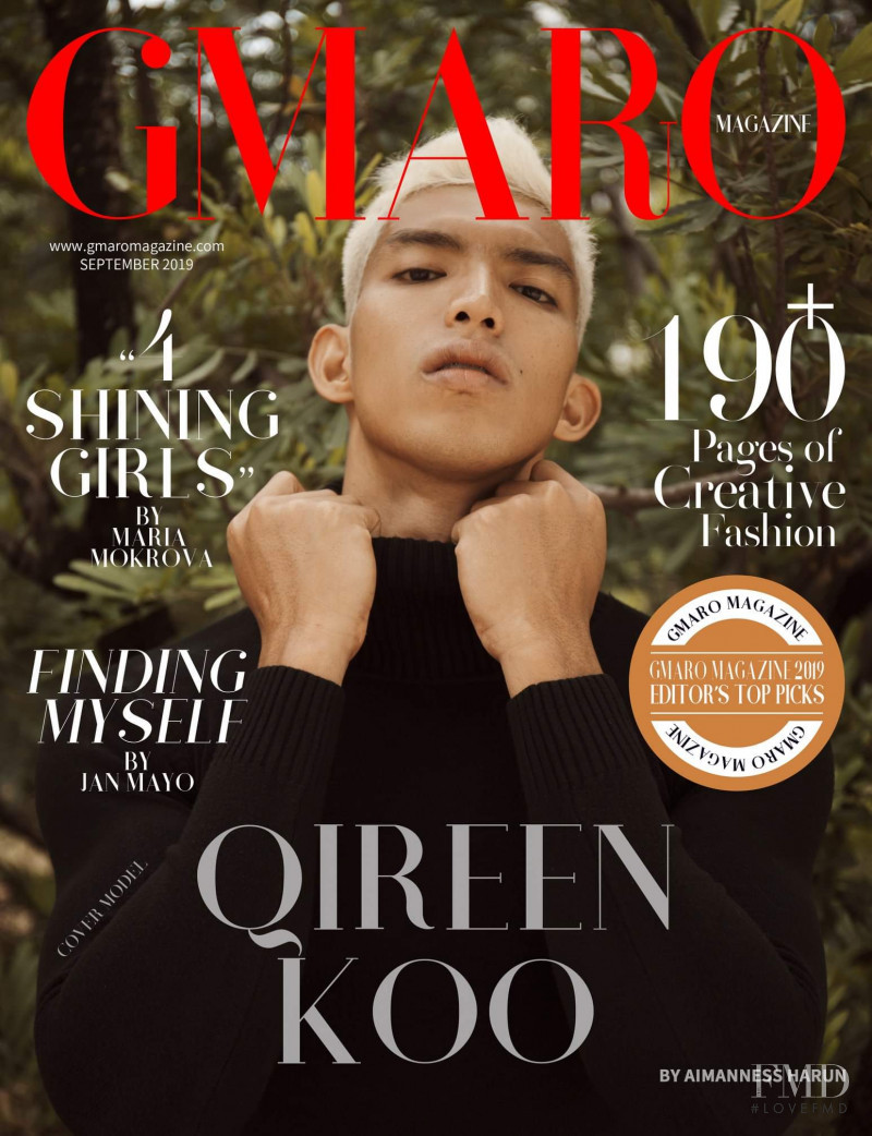 Qireen Koo featured on the Gmaro Magazine cover from September 2019