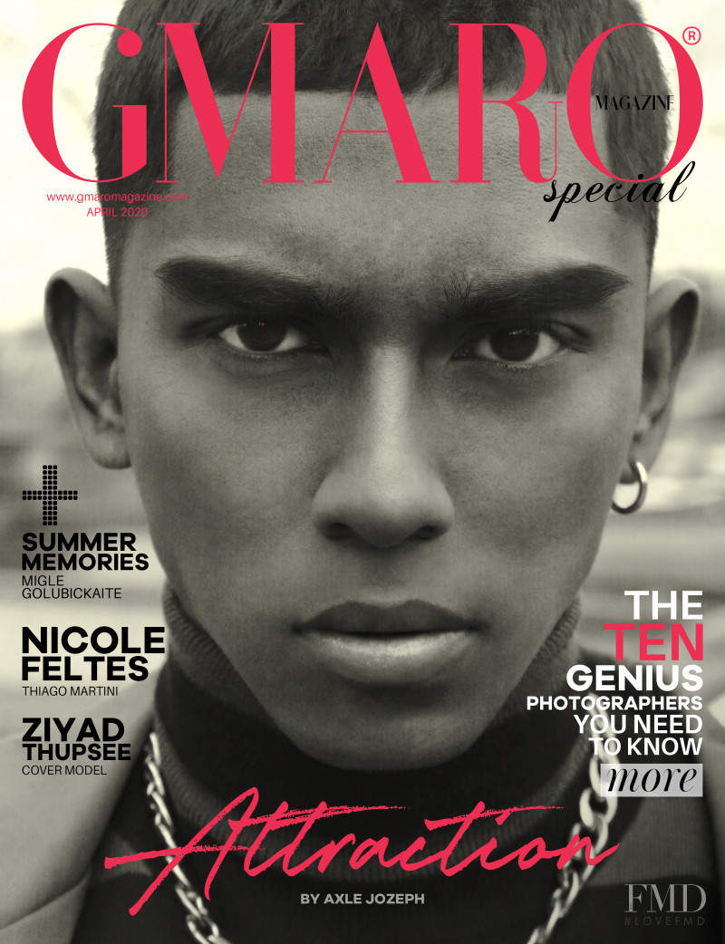 Ziyad Thupsee featured on the Gmaro Magazine cover from April 2020