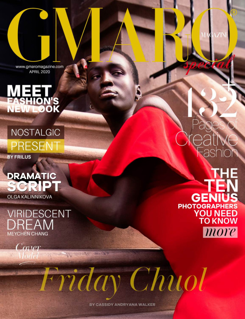 Friday Chuol featured on the Gmaro Magazine cover from April 2020