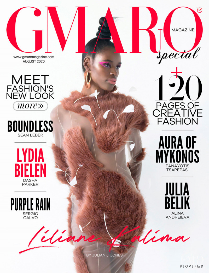 Liliane Kalima featured on the Gmaro Magazine cover from August 2020