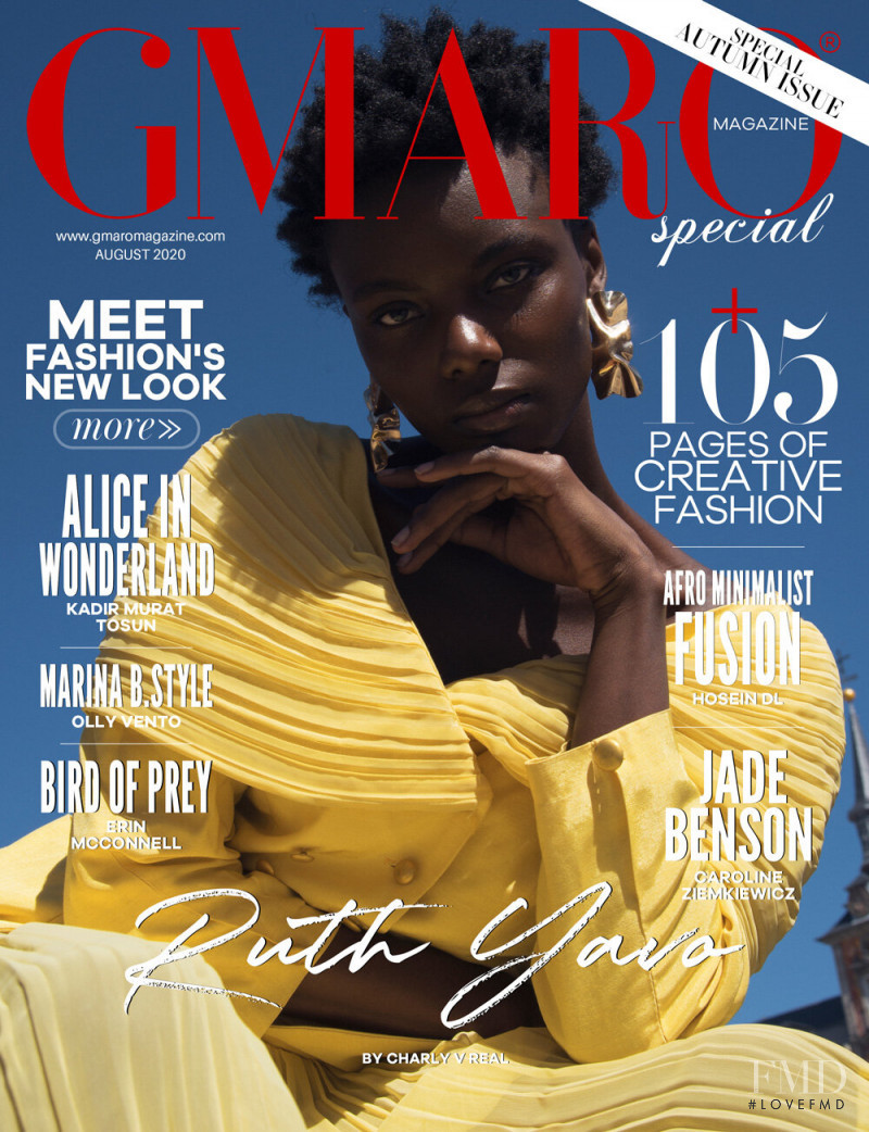 Ruth Yavo featured on the Gmaro Magazine cover from August 2020