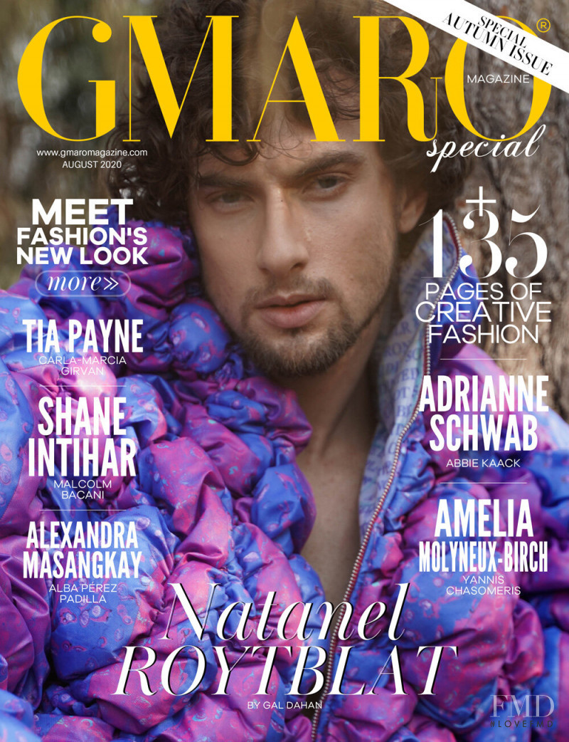 Natanel Roytblat featured on the Gmaro Magazine cover from August 2020