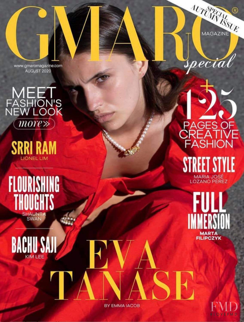Eva Tanase featured on the Gmaro Magazine cover from August 2020