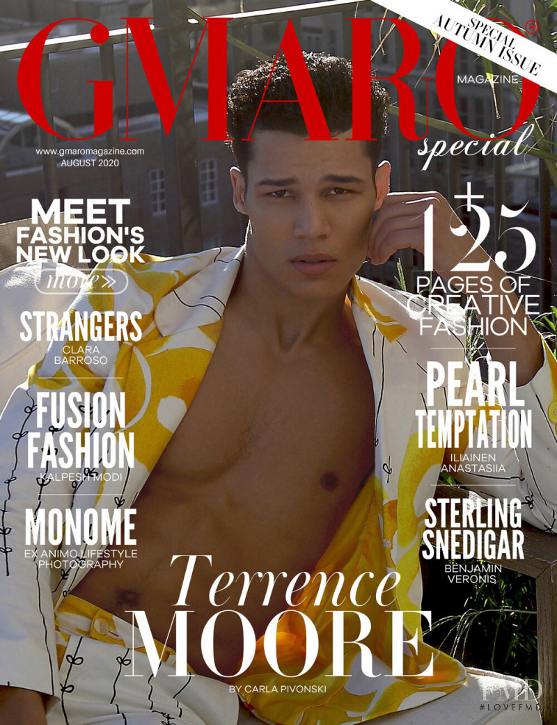 Terrence Moore featured on the Gmaro Magazine cover from August 2020