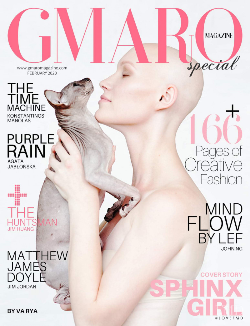 Anna Marinich featured on the Gmaro Magazine cover from February 2020