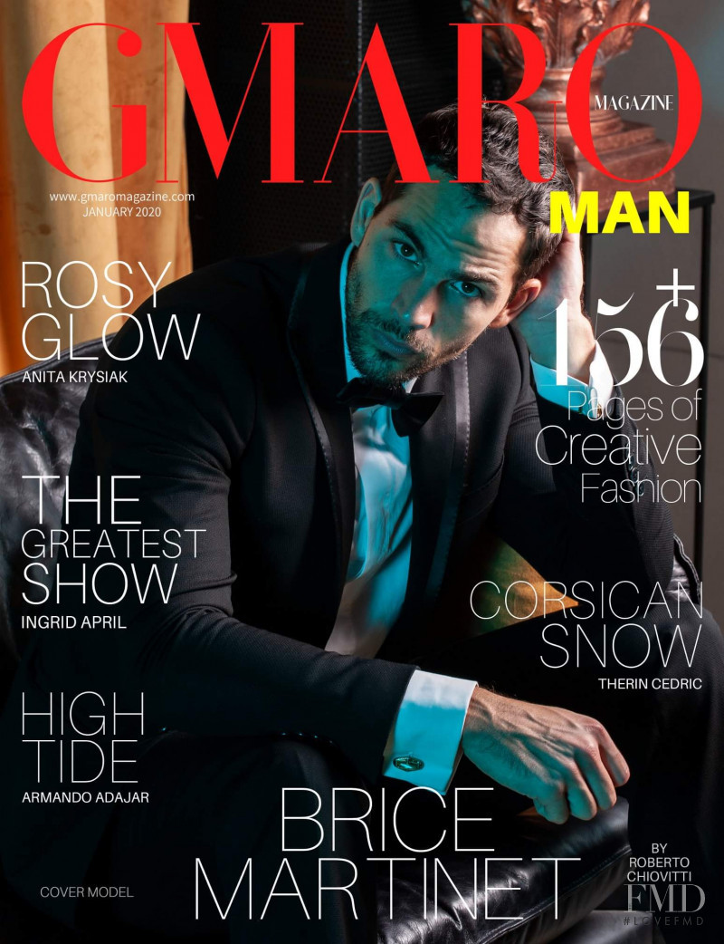 Brice Martinet featured on the Gmaro Magazine cover from January 2020