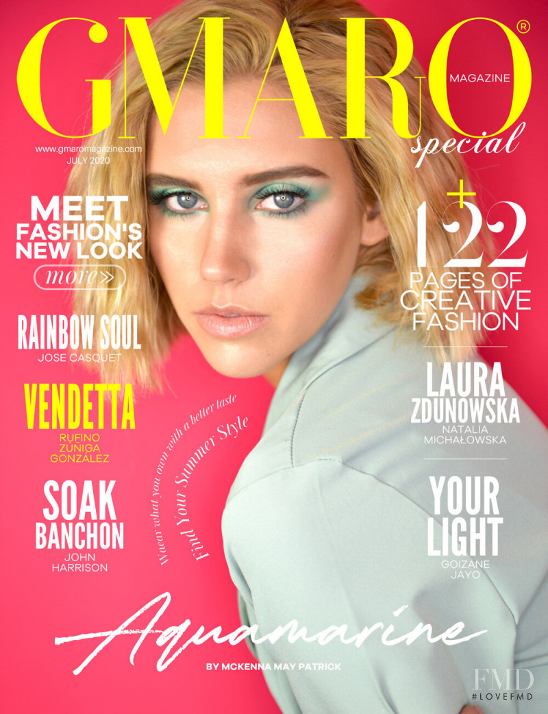Akela Capham featured on the Gmaro Magazine cover from July 2020