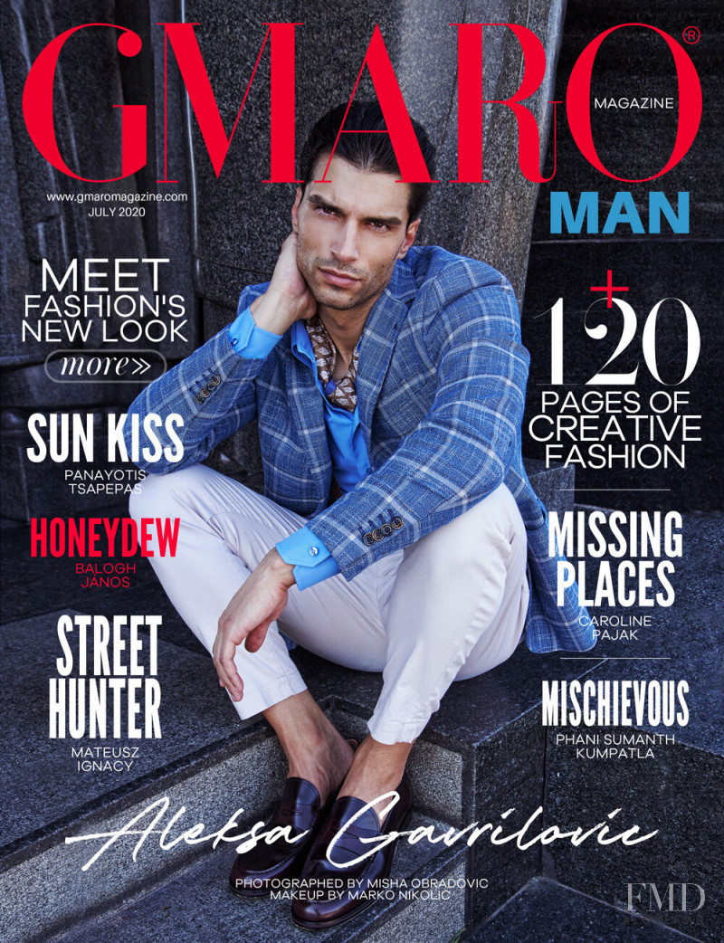 Aleksa Gavrilovic featured on the Gmaro Magazine cover from July 2020