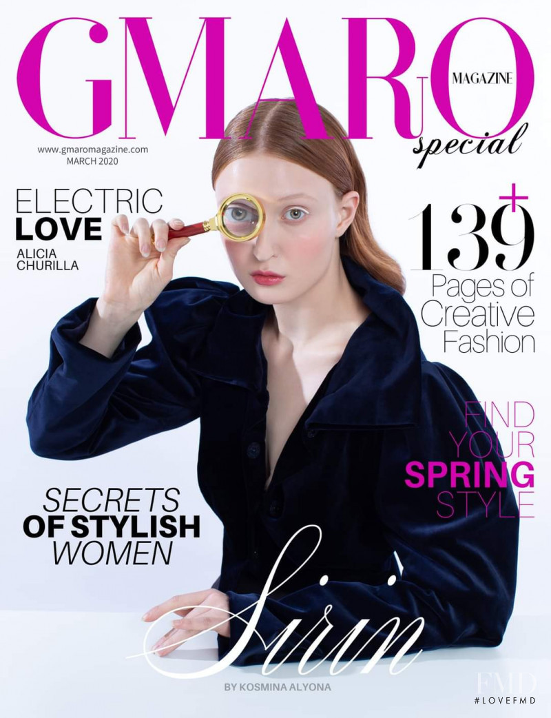 Sirin Alkonost featured on the Gmaro Magazine cover from March 2020