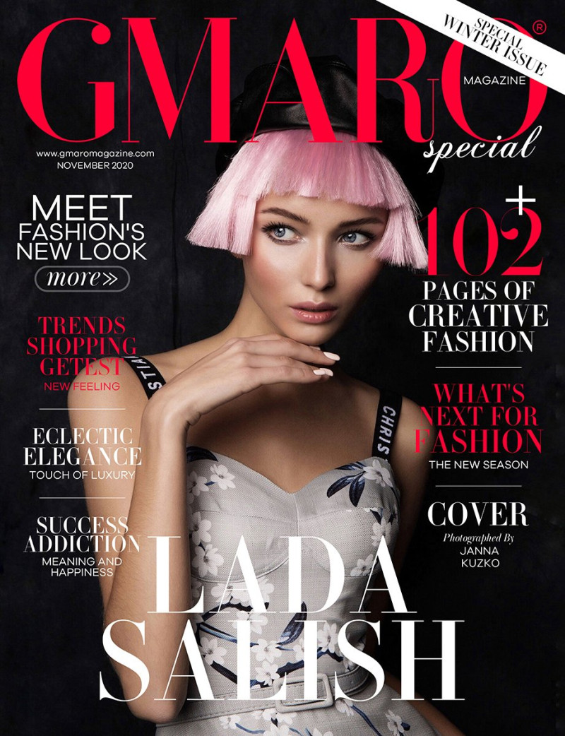 Lada Salish featured on the Gmaro Magazine cover from November 2020