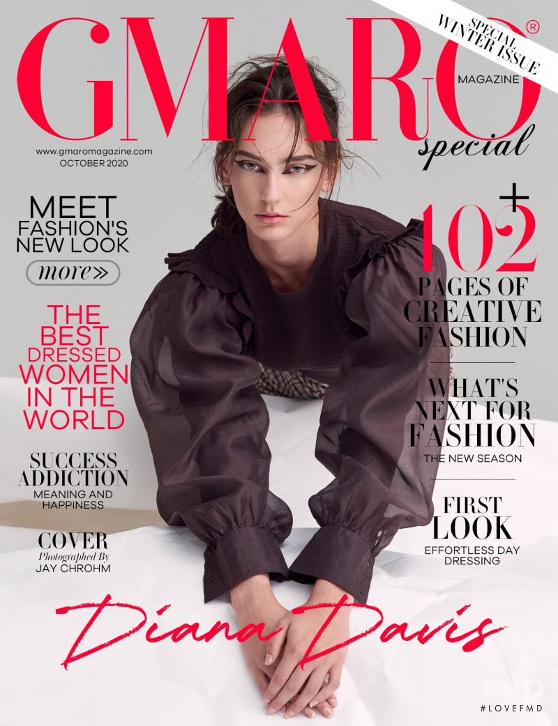 Diana Davis featured on the Gmaro Magazine cover from October 2020