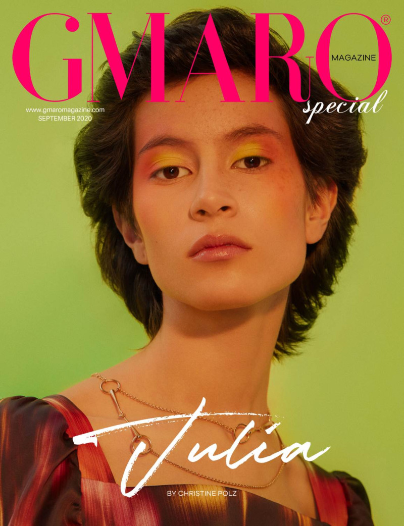 Julia featured on the Gmaro Magazine cover from September 2020