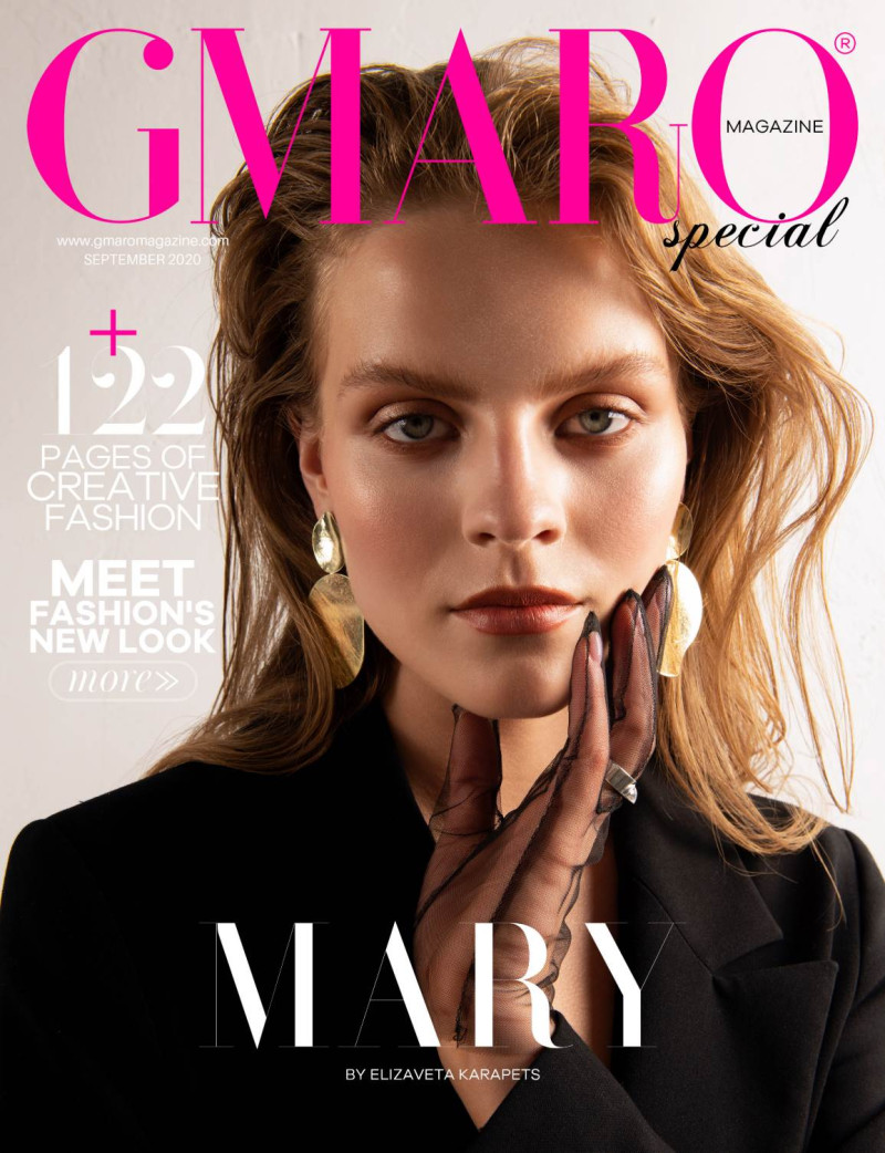 Mary featured on the Gmaro Magazine cover from September 2020