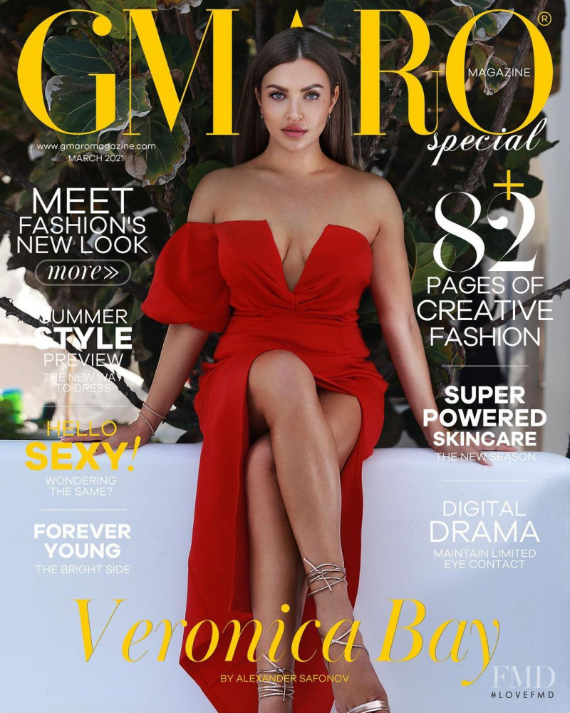 Veronica Bay featured on the Gmaro Magazine cover from March 2021