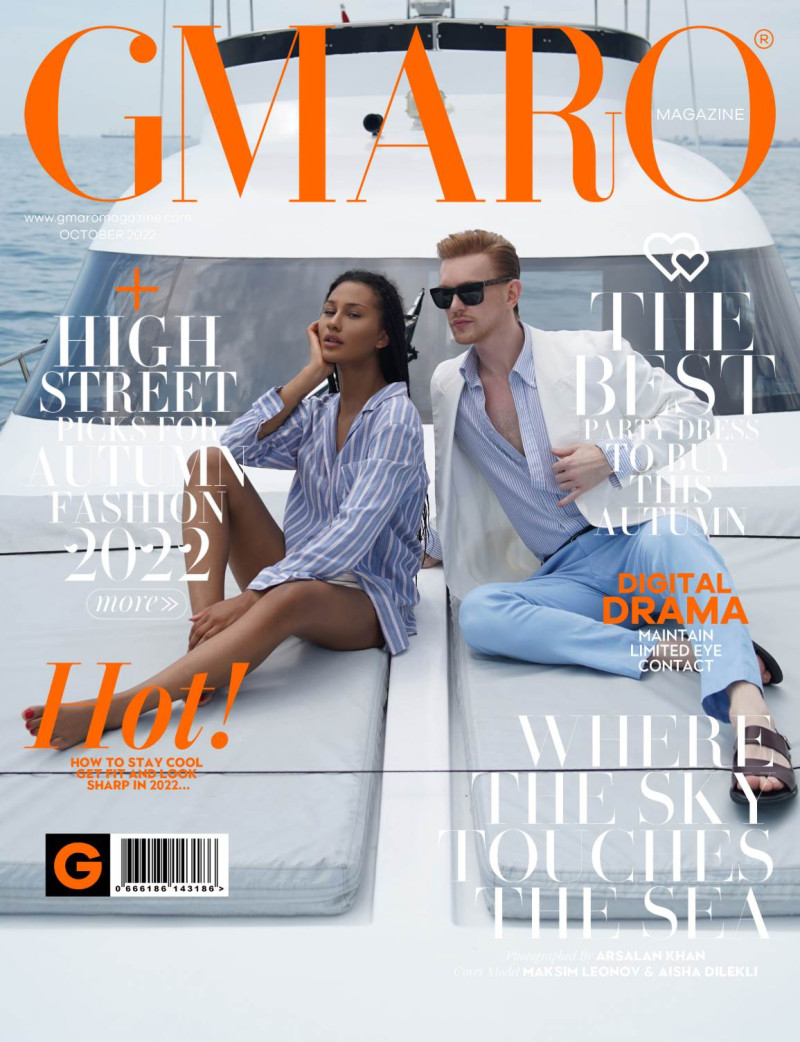 Aisha Dilekli, Maksim Leonov featured on the Gmaro Magazine cover from October 2022