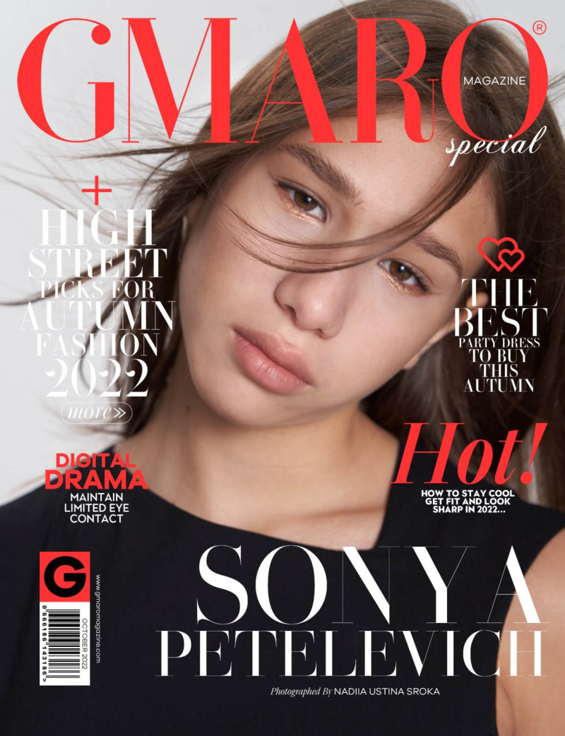 Sonya Petelevich featured on the Gmaro Magazine cover from October 2022