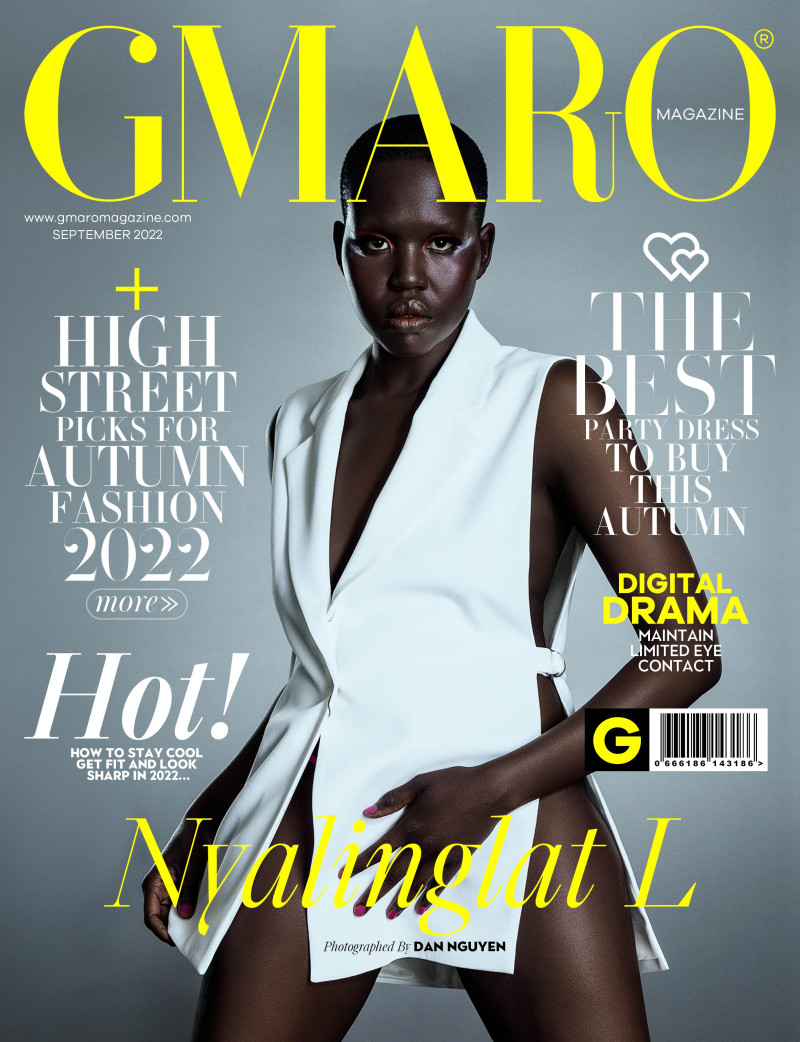 Nyalinglat L featured on the Gmaro Magazine cover from September 2022