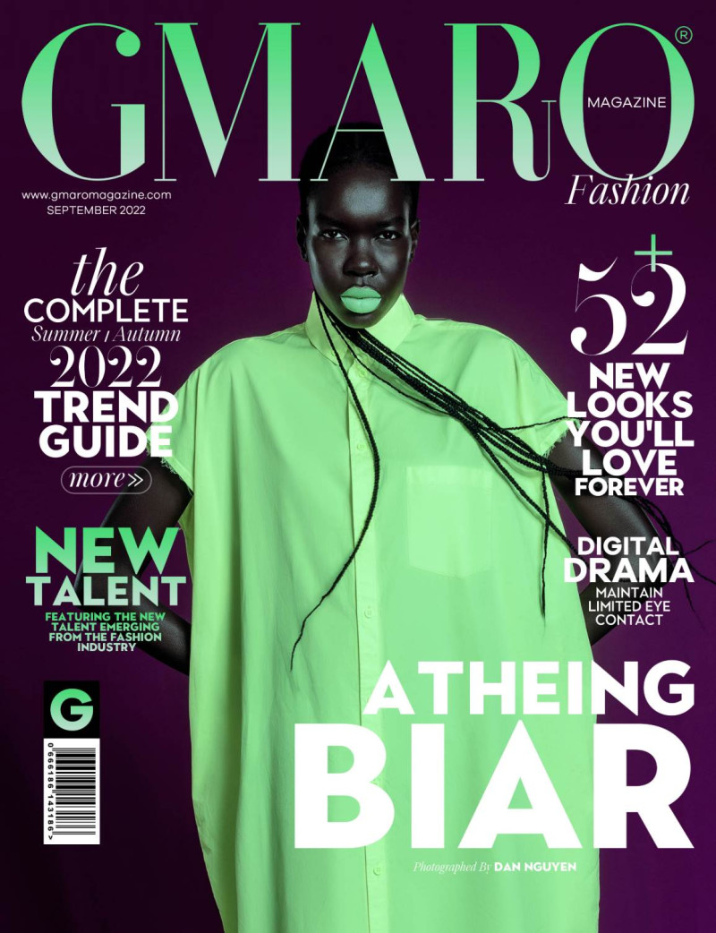 Atheing Biar featured on the Gmaro Magazine cover from September 2022