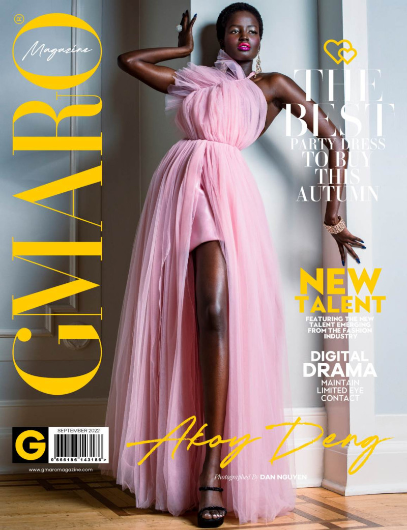 Akoy Deng featured on the Gmaro Magazine cover from September 2022