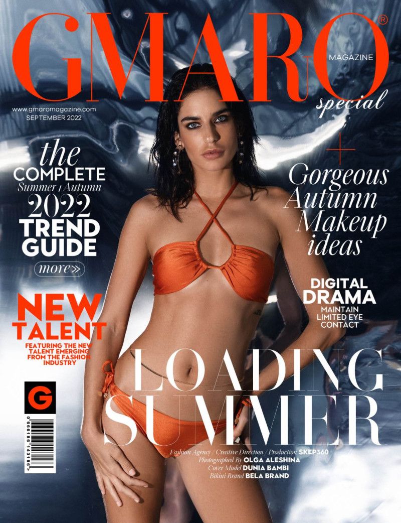 Dunia Bambi featured on the Gmaro Magazine cover from September 2022